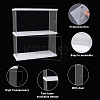 2-Tier Transparent Acrylic Minifigures Display Case ODIS-WH0043-23B-3