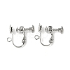 316 Surgical Stainless Steel Clip-on Earring Findings STAS-Z127-02P-1