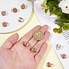 10Pcs Stainless Steel Spiral Pad Cuff Earrings EJEW-HS0001-03RG-3