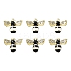 6Pcs Rack Plating Alloy Enamel Pendants ENAM-YW0002-56A-1