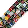 Handmade Millefiori Glass Bead Strands LAMP-H057-03K-1