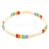 Rainbow Bohemian Style Original Design Fashion Tila Beaded Bracelet for Women. RM1844-3-1