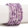Natural Lepidolite/Purple Mica Stone Beads Strands G-G345-C18-2x4mm-2