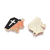 Halloween Theme Rack Plating Alloy Enamel Pendants ENAM-N056-356B-2