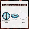 1 Bag Flatback Glass Cabochons GGLA-PH0001-55B-2