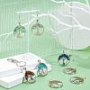10Pcs 10 Style Mixed Gemstone Pendants G-PH0019-19-2