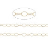 Brass Hollow Oval Link Chains CHC-M025-29G-2