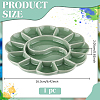 1Pc Porcelain Watercolor Oil Palette AJEW-BC0009-31-2