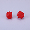 Hexagonal Silicone Focal Beads SI-JX0020A-25-1