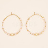 Bohemian Handmade Glass Beaded Hoop Earrings RN1446-7-1