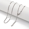Non-Tarnish 304 Stainless Steel Curb Chain Necklaces LS-NJEW-R266-03P-2