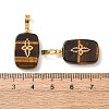 Natural Tiger Eye Pendants G-G461-07G-05-3