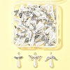 50Pcs 3 Style Angel Plastic Imitation Pearl Pendants PALLOY-FS00026-7