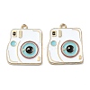 Rack Plating Alloy Enamel Pendants LS-PALLOY-F308-10G-01-1
