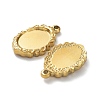 Ion Plating(IP) 304 Stainless Steel Pendant Cabochon Settings STAS-M323-57G-2