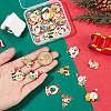 40Pcs 10 Styles Christmas Theme Alloy Enamel Pendants ENAM-SC0005-57-3