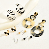 6 Pairs Vintage Acrylic Striped Earring Sets ER7111-3