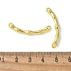 Alloy Curved Bamboo Stick Connector Charms PALLOY-S044-07A-G-3