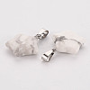 Star Natural Howlite Pendants X-G-Q367-18-3