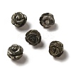 Natural Pyrite Carved Flower Beads G-O156-B-32-1
