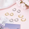 4Pcs 2 Colors Brass Hoop Earrings for Women EJEW-BBC0001-77A-3