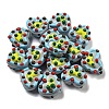 Hand Painted Acrylic with Enamel Beads MACR-D031-06F-1