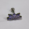 Flower Titanium Alloy Pave Cubic Zirconia Internally Threaded Labrets FS-WG35145-07-1