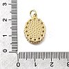 Brass Micro Pave Cubic Zirconia Pendants KK-P336-04E-G-3