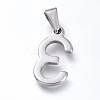 Non-Tarnish 304 Stainless Steel Pendants STAS-L210-05G-P-2