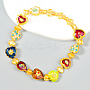 Alloy Enamel Link Necklaces FS-WGF424C-01-2