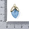 Natural Dyed Jade Imitation Aquamarine Pendants G-U019-03A-10-3