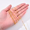 Brass Paperclip Chains CHC-R134-G-7
