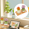Bamboo Rectangle Plant Saucer AJEW-WH0475-31-6