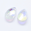 Faceted Glass Pendants X-GLAA-F069-S-A06-2
