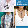 16Pcs 8 Styles Tibetan Style Alloy Cord Ends with Pendants FIND-TA0004-20-8