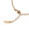 Crystal Rhinestone Roman Number Charm Bracelet BJEW-G669-04G-3