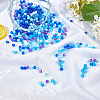 1050Pcs 15 Style Blue Series Transparent & Opaque Acrylic/Plastic Beads MACR-CA0001-10-4