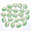 Two Tone Transparent Spray Painted Glass Pendants GLAA-T016-01A-1
