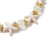 Synthetic Turquoise Beads Stretch Bracelets for Women BJEW-JB11574-03-4