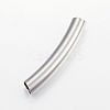Tarnish Resistant 304 Stainless Steel Curved Tube Beads LS-STAS-P128-01-1
