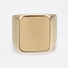 304 Stainless Steel Signet Band Rings for Men RJEW-G091-16-G-3