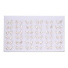 Natural White Shell Heart & Pearl Stud Earrings PEAR-N020-05P-4