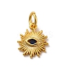 Brass Micro Pave Cubic Zirconia Charms KK-U033-04G-02-1