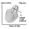 304 Stainless Steel Irregular French Style Stud Earrings SJ7638-1-1