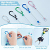 20Pcs 5 Colors Aluminum Climbing Carabiners AJEW-GA0007-59-4