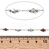 Handmade Gemstone Beads & 316 Stainless Steel Round Link Chains CHS-L033-07P-01-2