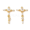 Brass Micro Pave Cubic Zirconia Pendants KK-Z136-05G-02-1