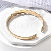 Ion Plating(IP) 304 Stainless Steel Hinged Bangles for Women BJEW-A011-15RG-3