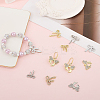 32Pcs 8 Styles Alloy Rhinestone Pendants FIND-SC0016-48-3