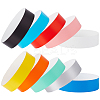 300Pcs 10 Colors Synthetic Paper Polypropylene Disposable Wristbands BJEW-SP0001-08-1